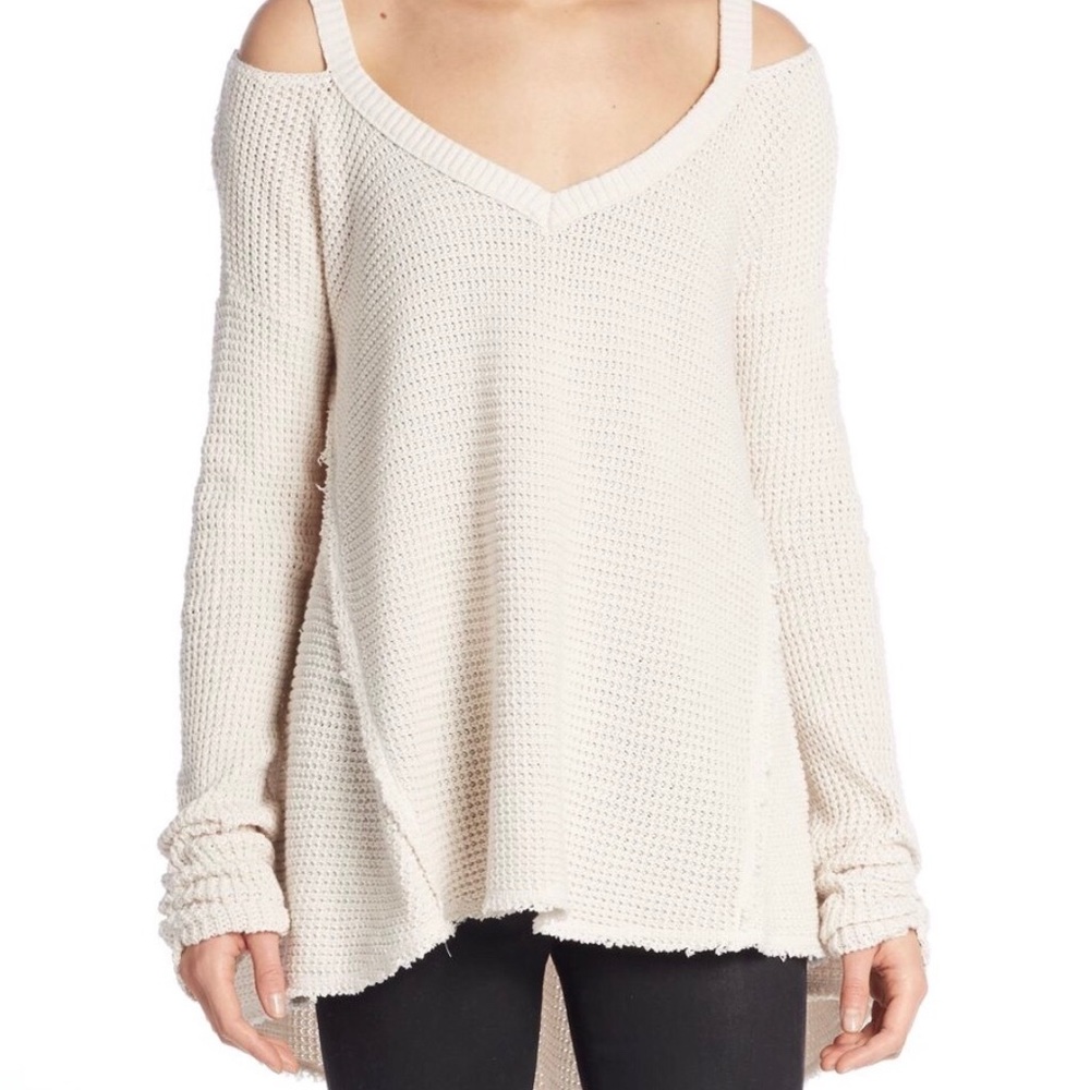 Free people cold shoulder sweater